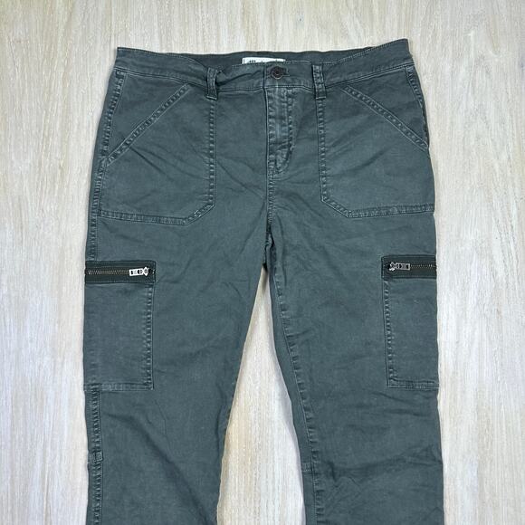 Madewell Army Green Cargo Skinny Ankle Utility Fatigue Pants Zip Pockets 30 - Picture 2 of 16